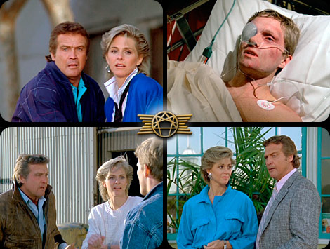 Left to Right 
1. Lee Majors, Lindsay Wagner 
2. Lindsay Wagner, Tom Schanley 
3. Lindsay Wagner, Lee Majors 